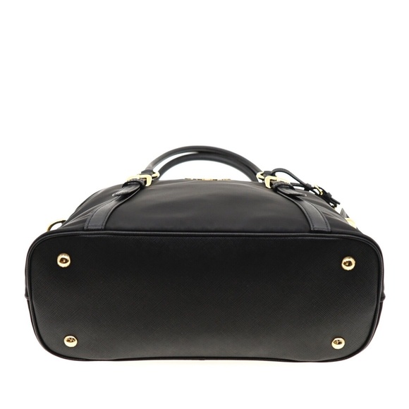 Prada Bauletto Dome Shoulder Bag Black Nylon New - Picture 8 of 8